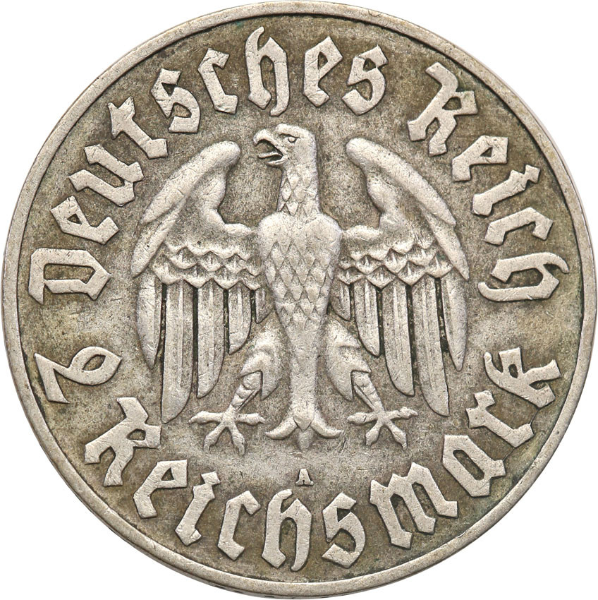 Niemcy, III Rzesza. 2 marki 1933 A Luther